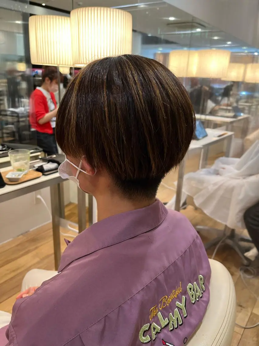 メンズ センターパート 石井 良典のヘアスタイル