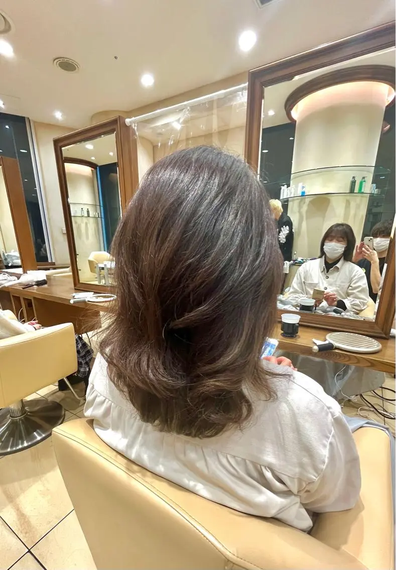 パーマ ヘアカラー 地毛風ストレート/ 髪質改善/セキネのヘアスタイル