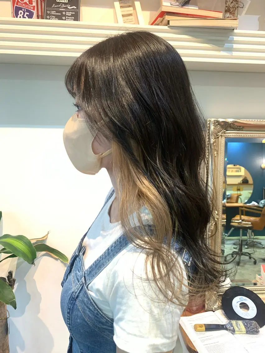 ロング ヘアカラー トリートメント ヘッドスパ ヘアセット 大宮/山口 竣也のヘアスタイル