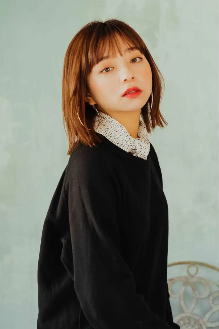 ショート カラー アディクシーカラー 透明感カラー 藤井 仁紀のヘアスタイル