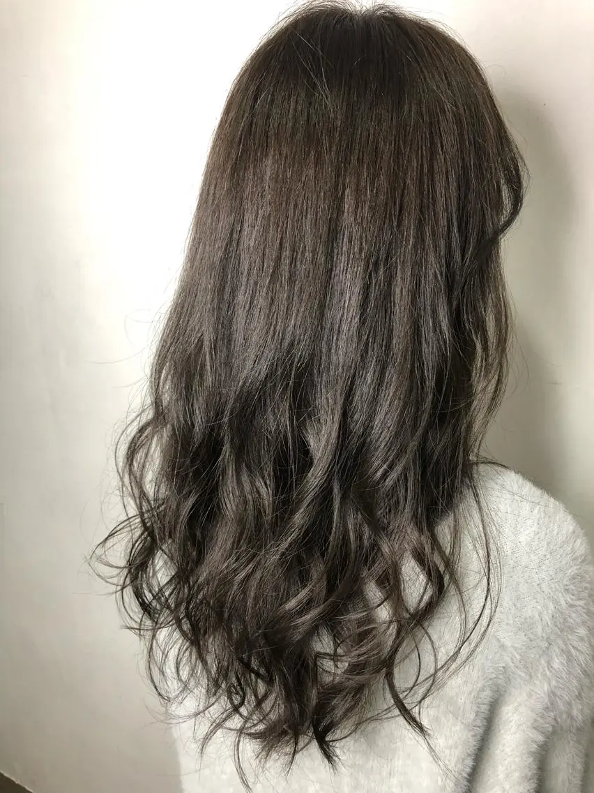 セミロング カラー アッシュ 縮毛矯正職人/艶髪 ✨️村上 渉のヘアスタイル
