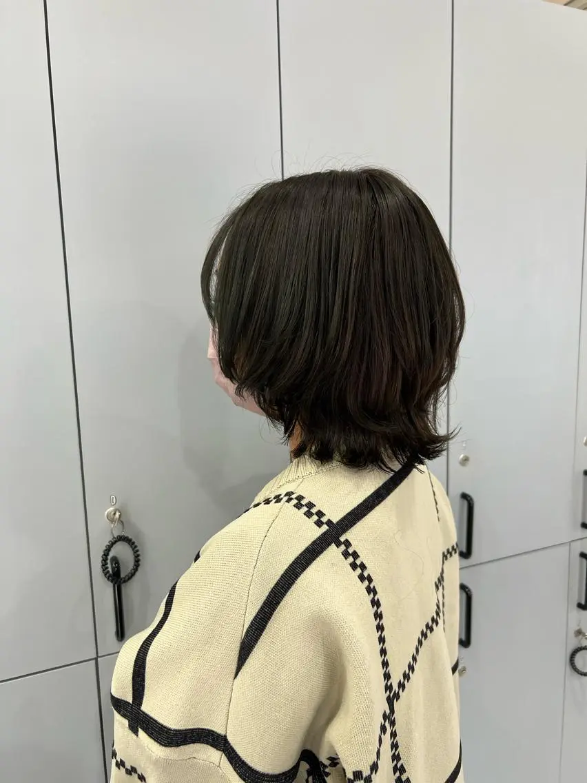 ミディアム ボブ ウルフカット ウルフボブ 村山 豪歩のヘアスタイル