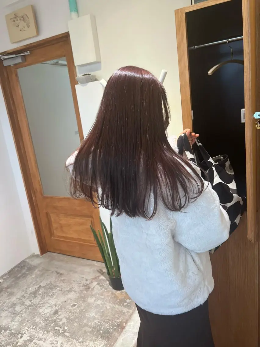 カラー ブラウンカラー ピンクカラー aiko【艶カラー ・ミニモ年内で終了】のヘアスタイル