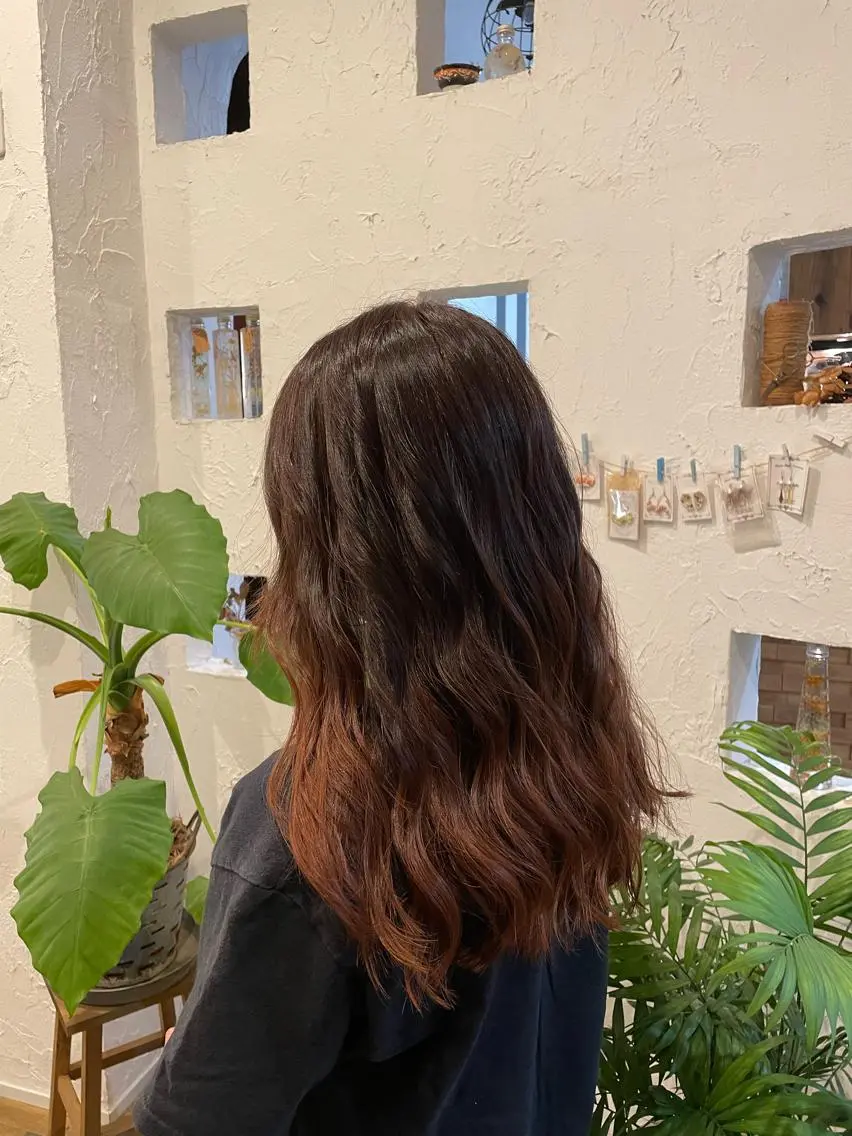 ロング カラー ヘアカラー 🌸小掛🌸 豊橋外国人風カラーのヘアスタイル