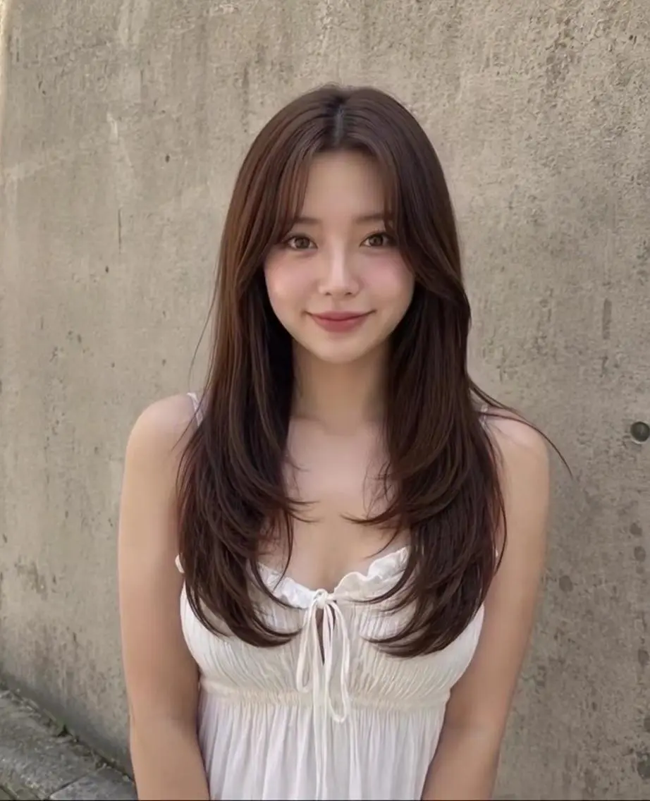カラー ロング むら 結菜のヘアスタイル