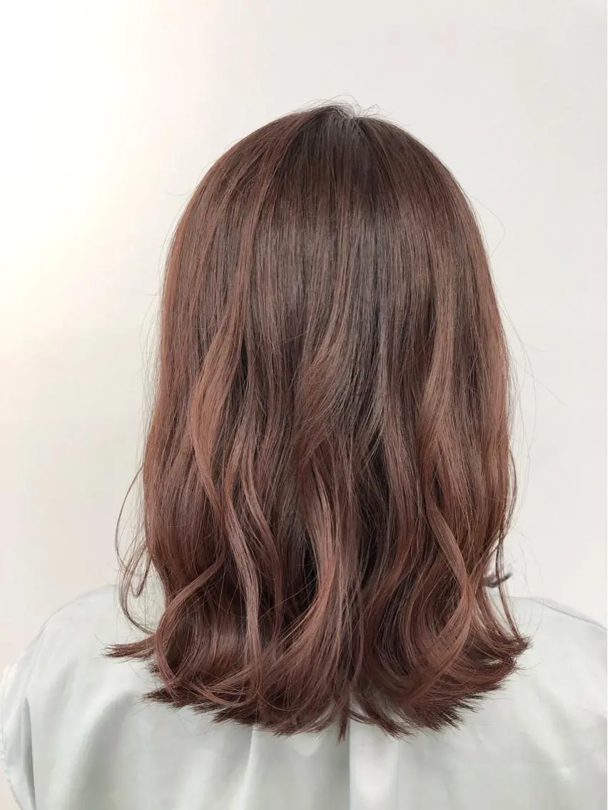 ミディアム カラー ベージュカラー ピンクカラー ピンクベージュ 代表 YUKI ☆のヘアスタイル