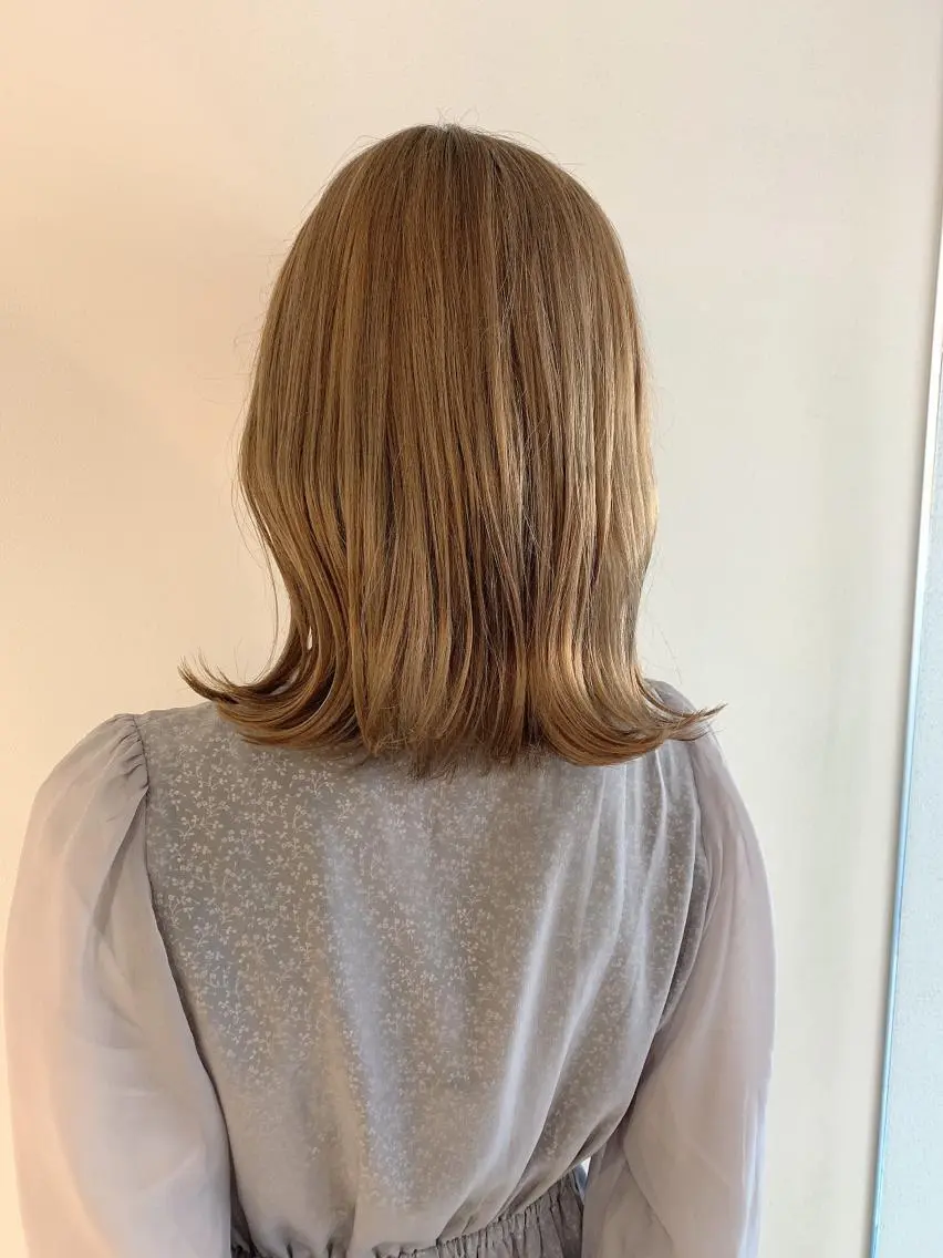 ミディアム カラー カット ヘアカラー なりたいが叶う ながしまじゅんきのヘアスタイル