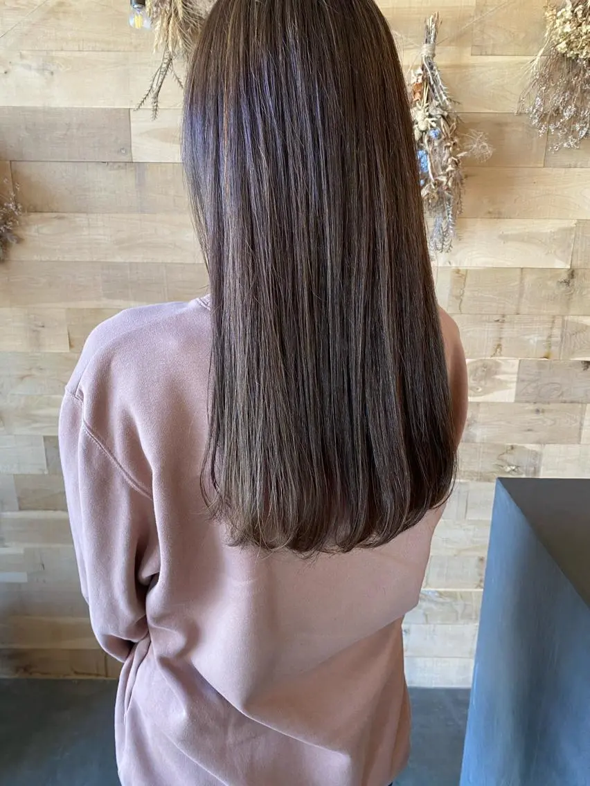 ロング カラー ベージュカラー ハイライトカラー ハイライト 🌼 アユカのヘアスタイル