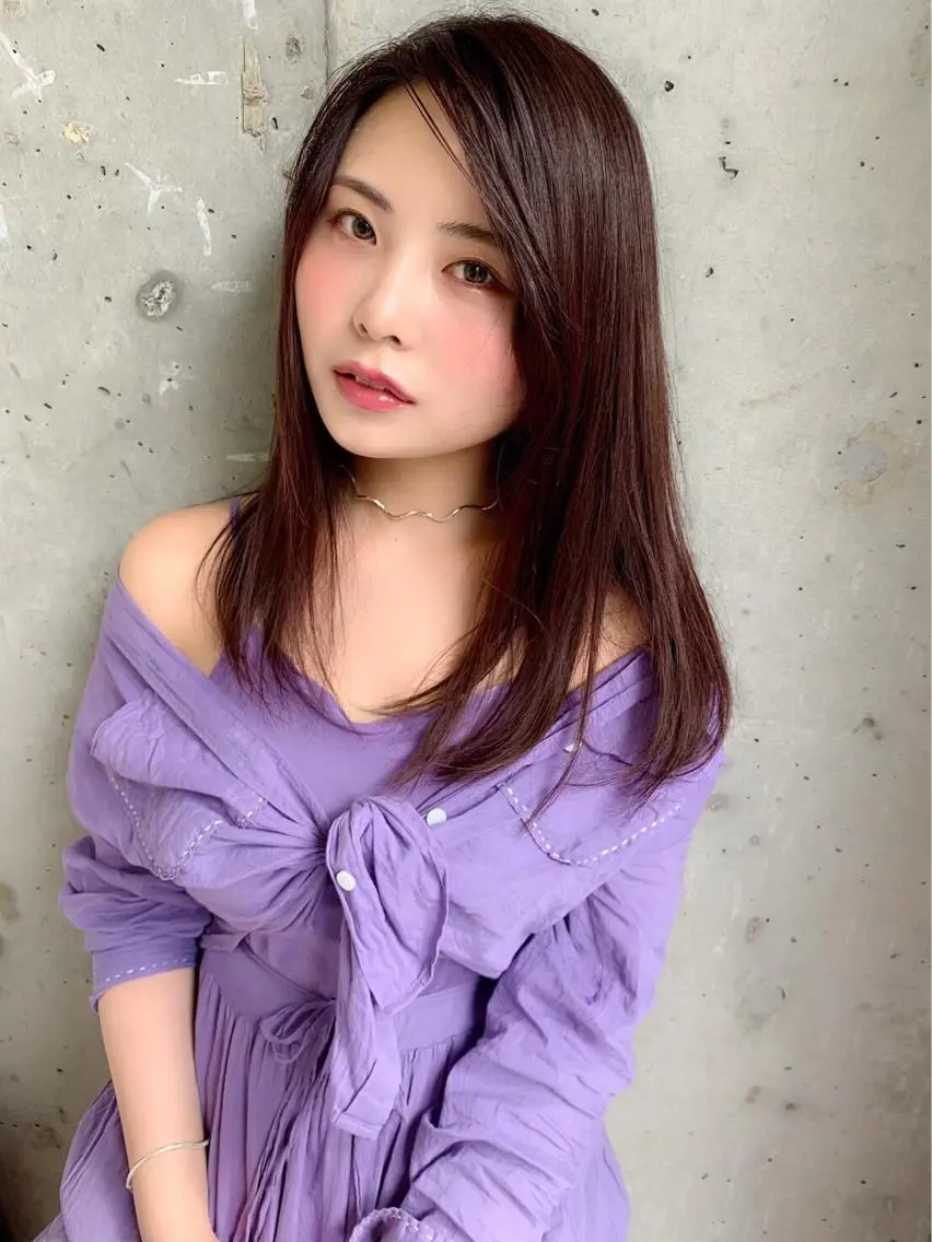 セミロング エクステ エクステ指名No.1 【店長】橘田のヘアスタイル
