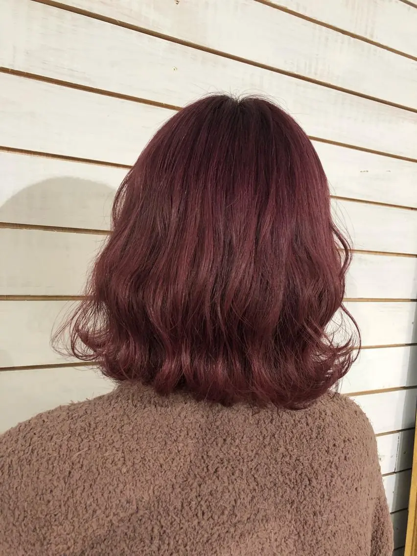 ミディアム カラー ピンクカラー カット ヘアカラー トリートメント 🧡艶髪/エクステ 🫧🧡YUKI❄️のヘアスタイル