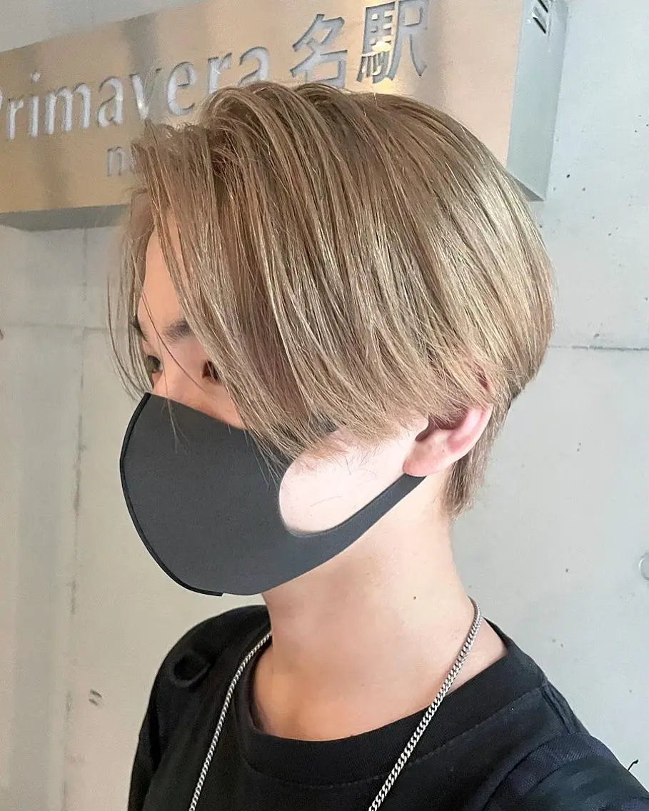 ショート カラー ヘアカラー トリートメント 仲山 和希のヘアスタイル