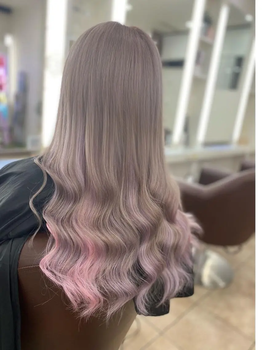 セミロング カット ヘアカラー トリートメント エクステ 🦋 SHION 🦋のヘアスタイル