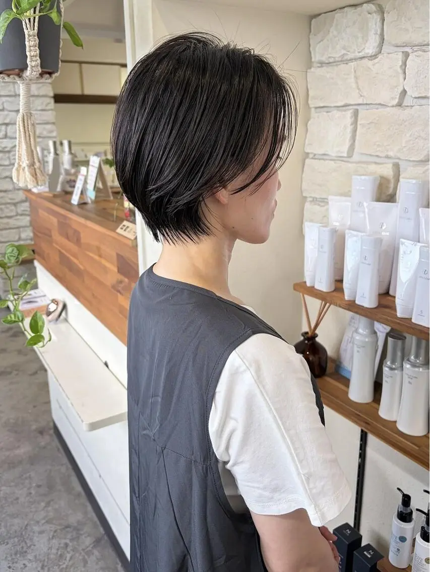 ショート ショートヘア カット ヘッドスパ tahie 松屋町のヘアスタイル