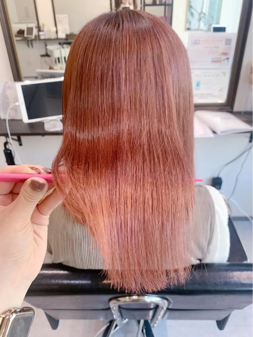ロング カラー 髪質改善 ヘアカラー トリートメント 酸熱トリートメント/ 髪質改善🌟玉井香奈のヘアスタイル