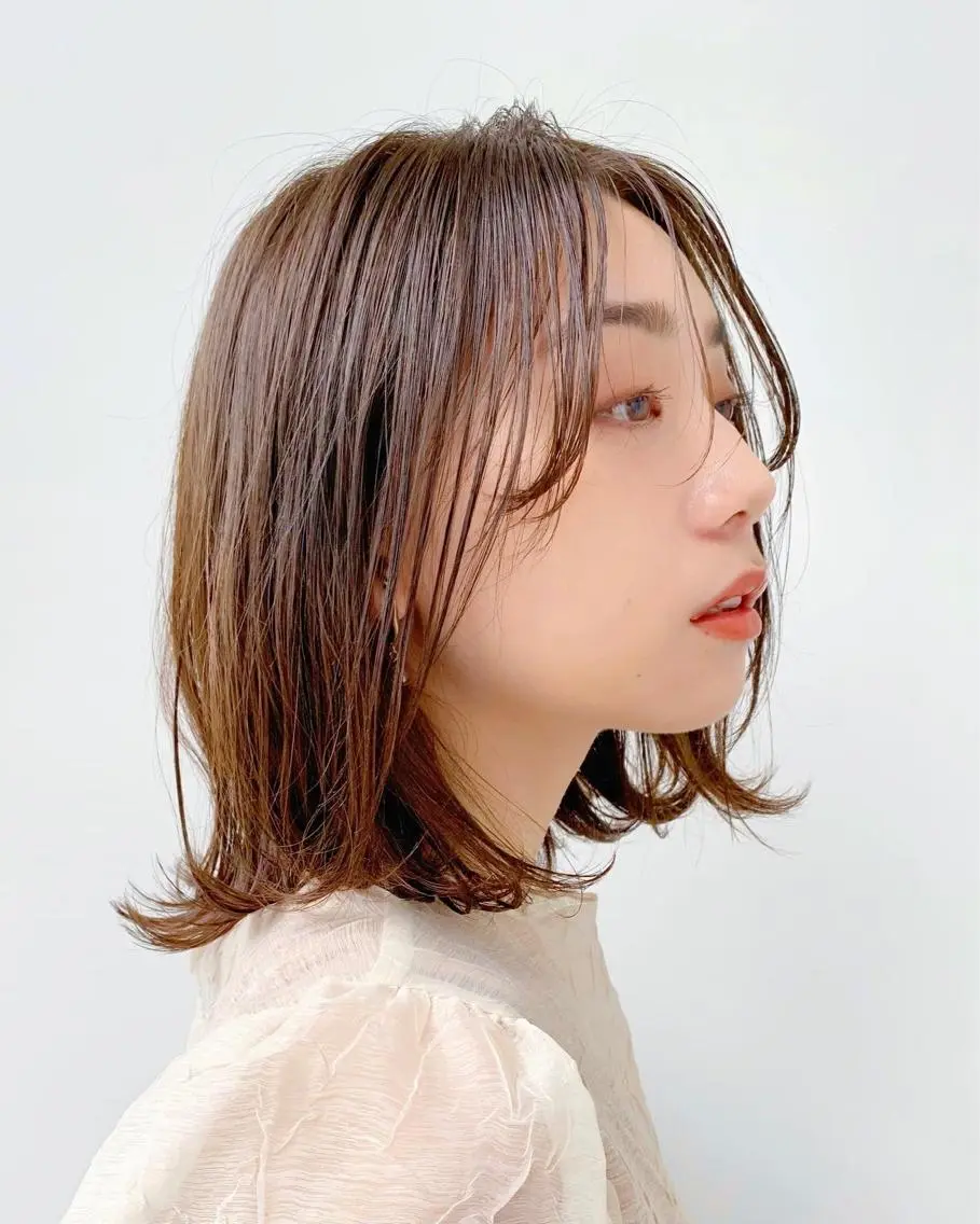 ミディアム カット ヘアカラー トリートメント 🍟ミニモ限定🍟 ai.stylistのヘアスタイル