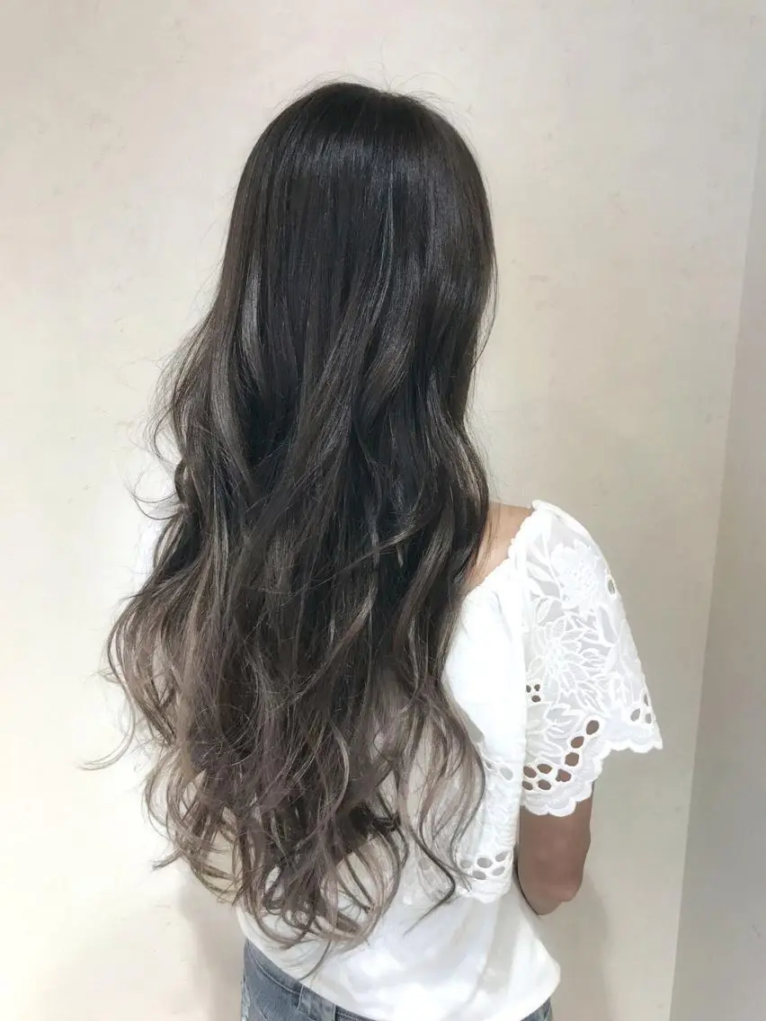 ロング カラー パーマ ヘアアレンジ グラデーションカラー グレージュ 縮毛矯正/美髪 髪質改善/石田幸輔のヘアスタイル