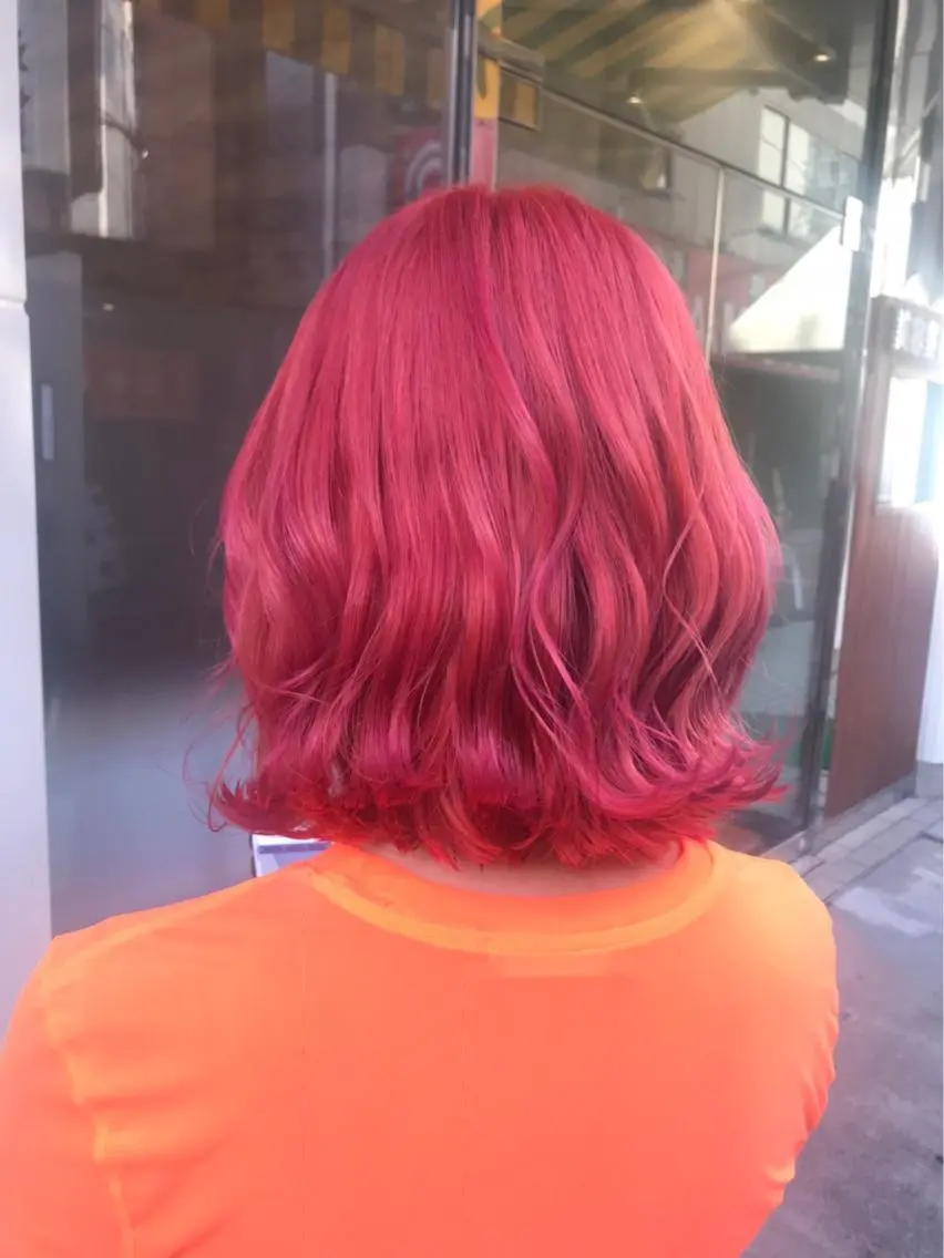 ミディアム カラー ピンクカラー 🫟Blanco🫟 Color&Careのヘアスタイル
