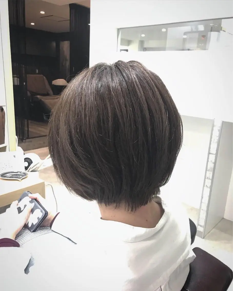 ショート カラー ショートボブ ボブ ショートヘア マンツーマン/透明感 foi hairのヘアスタイル