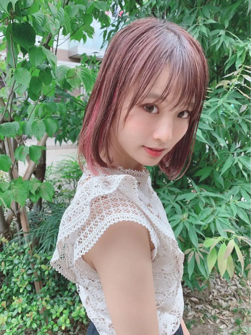 ミディアム カラー ヘアアレンジ 【公式】amble luxe池袋東口🩷のヘアスタイル