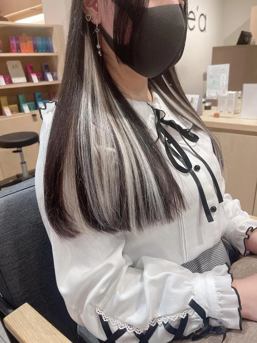 ロング カラー インナーカラー エクステ エクステ インナーエクステ渋谷 🦋KAJIのヘアスタイル