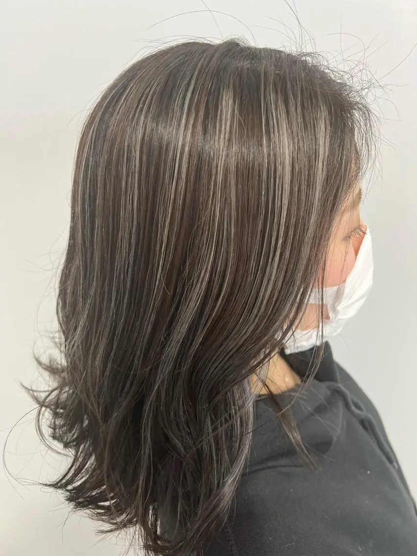 ロング カット ヘアカラー トリートメント 🌿大内雅斗 🌿韓国ヘアのヘアスタイル