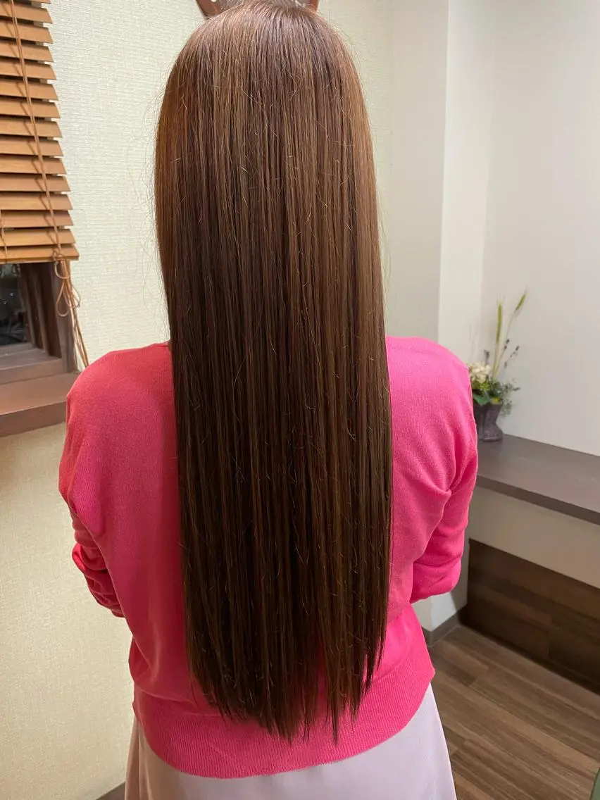 ロング カラー 透明感カラー トリートメント カット ヘアカラー トリートメント 山本 純平のヘアスタイル