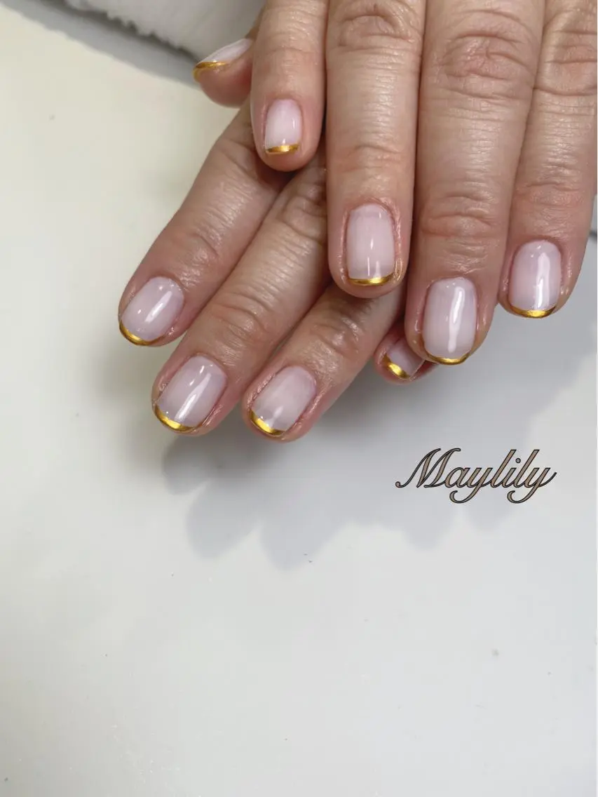 ネイル フレンチネイル ハンドネイル Nail salon Maylilyのネイルデザイン
