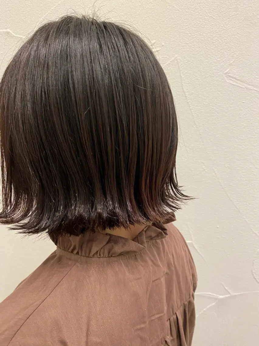 ショート 切りっぱなしボブ ボブ Ash中目黒店 榊間茜のヘアスタイル