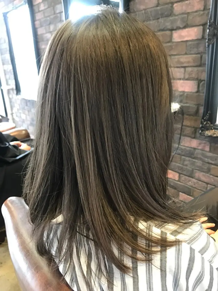 ミディアム カラー パーマ ヘアアレンジ 松尾謙佑【ハイライト LEDエクステ】のヘアスタイル