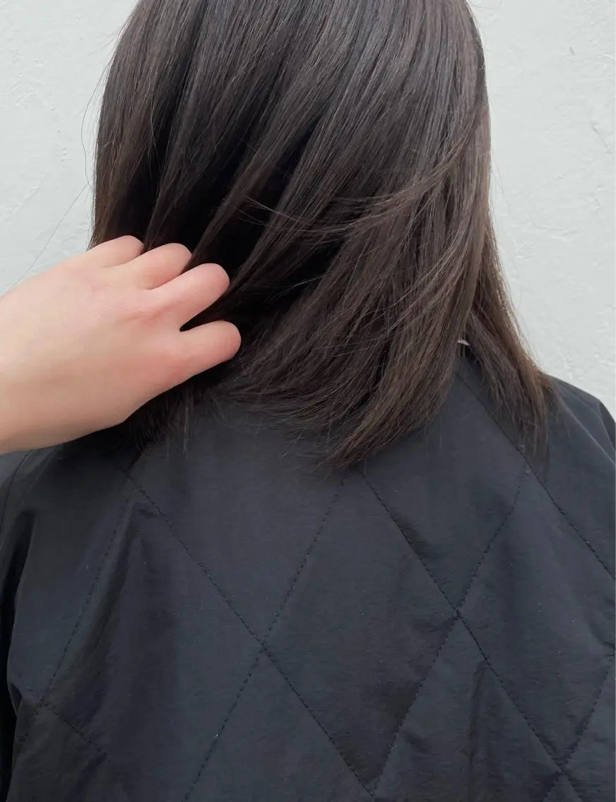 ミディアム パーマ 縮毛矯正 KYOKA .のヘアスタイル