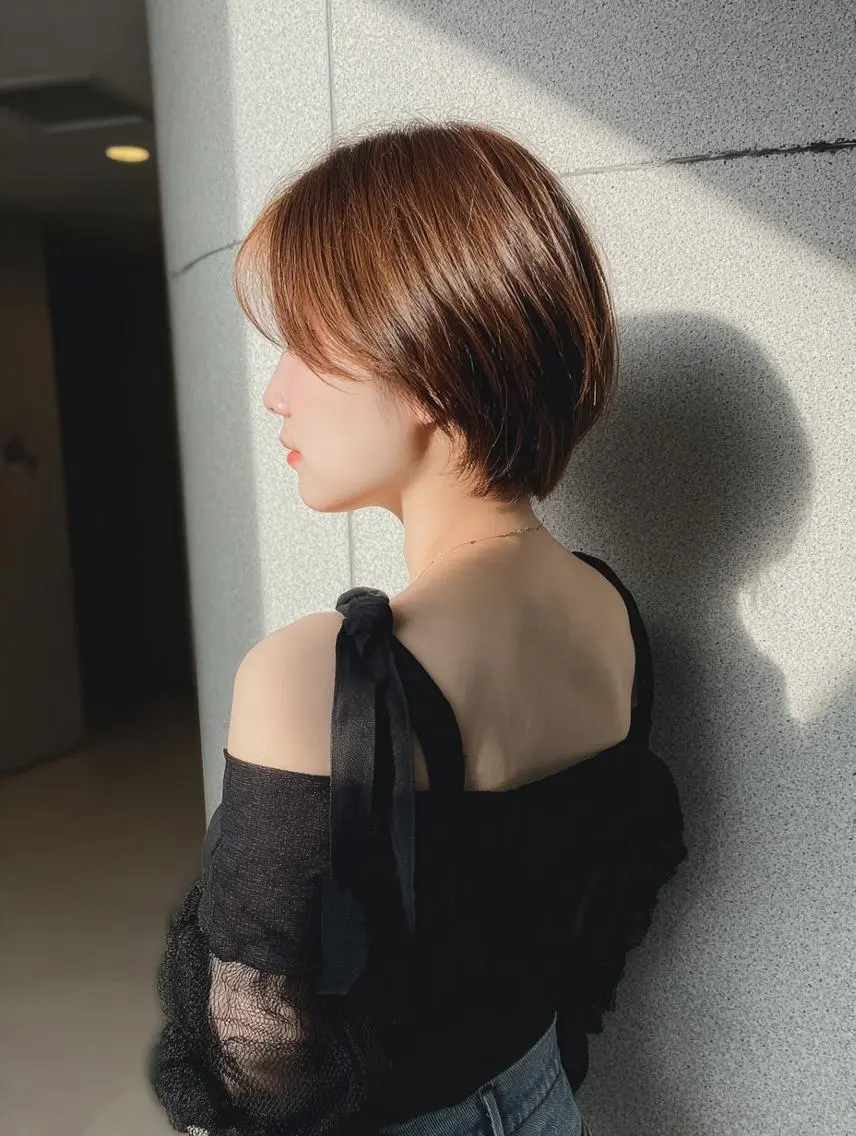 ショート ショートボブ ボブ ショートヘア ヘアカラー トリートメント ショート＆ボブ🦋 shell立川🫧のヘアスタイル