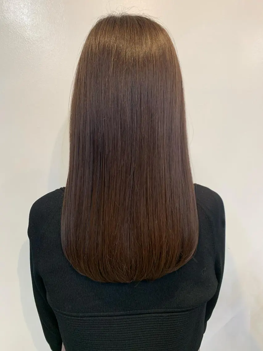 ミディアム カラー ミディアムパーマ ブリーチ トリートメント トップ スタイリストのヘアスタイル