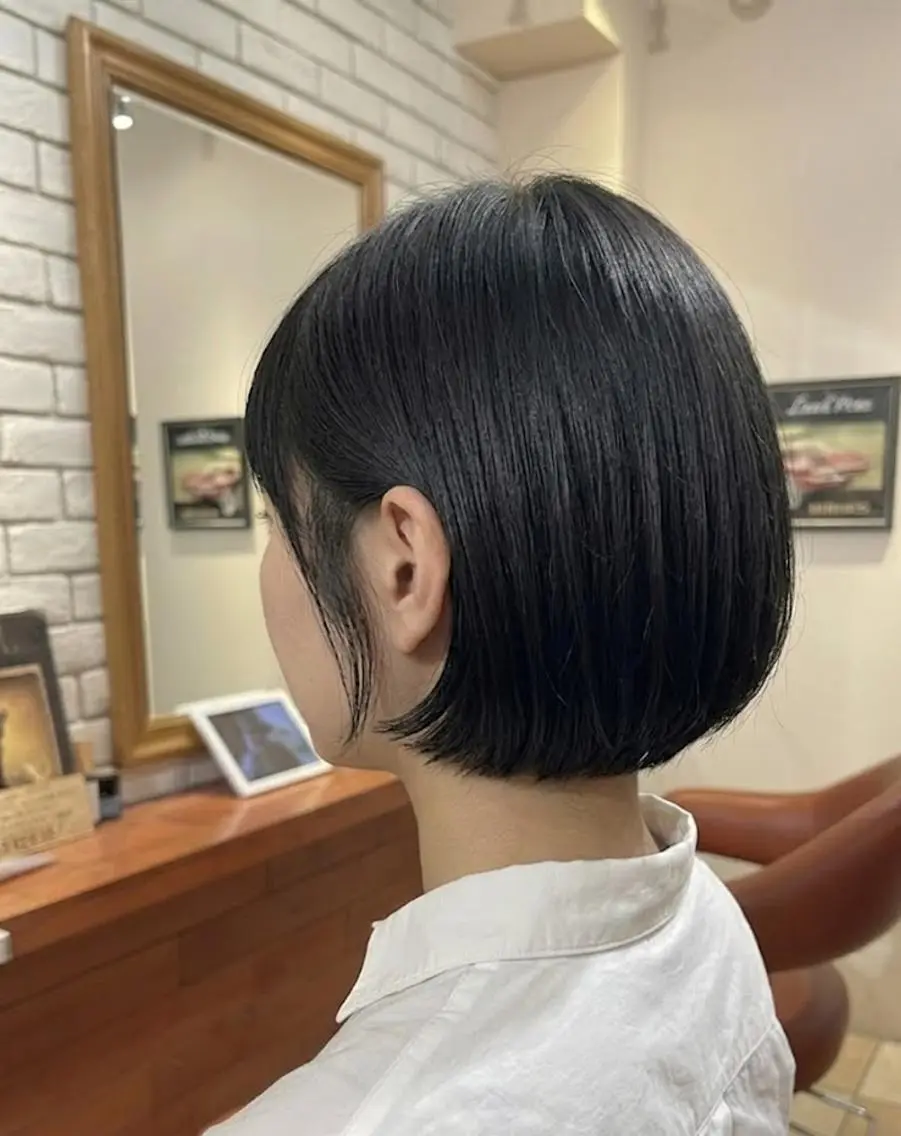 ショート ボブ カット トリートメント ヘッドスパ flencia 丸 和博|カットのヘアスタイル