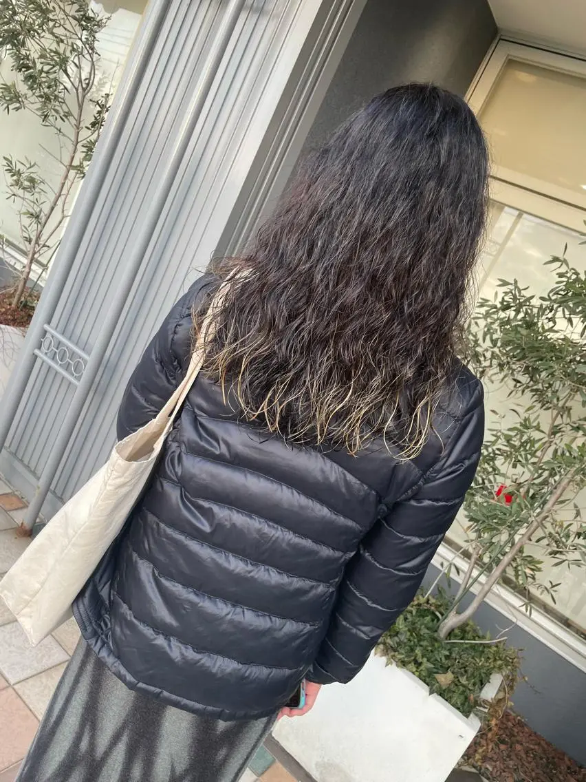 ロング パーマ カット パーマ 佐々木 麻純のヘアスタイル