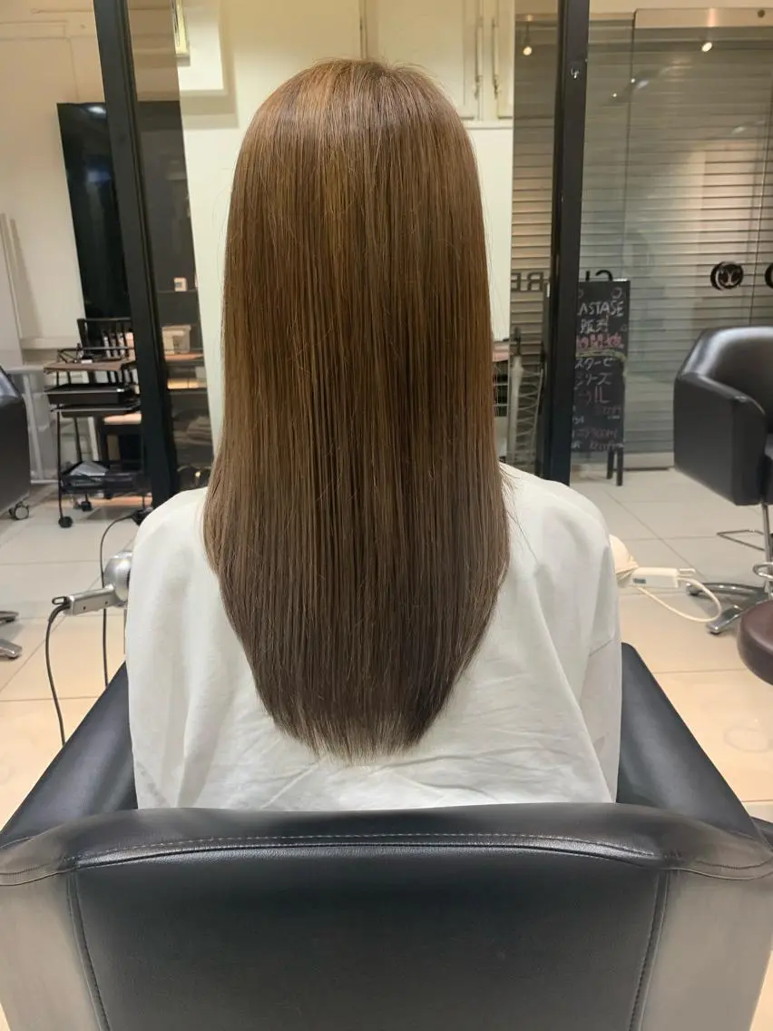 ロング カラー トリートメント 酸熱トリートメント トリートメント 髪質改善カラー🦋 田村のヘアスタイル