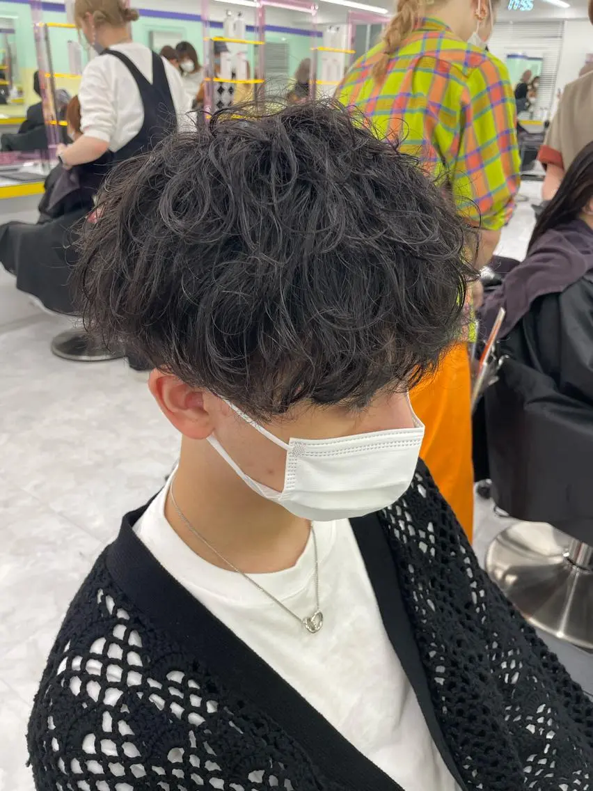 パーマ メンズ カット パーマ 横浜メンズパーマ🔥 大野賢人のヘアスタイル