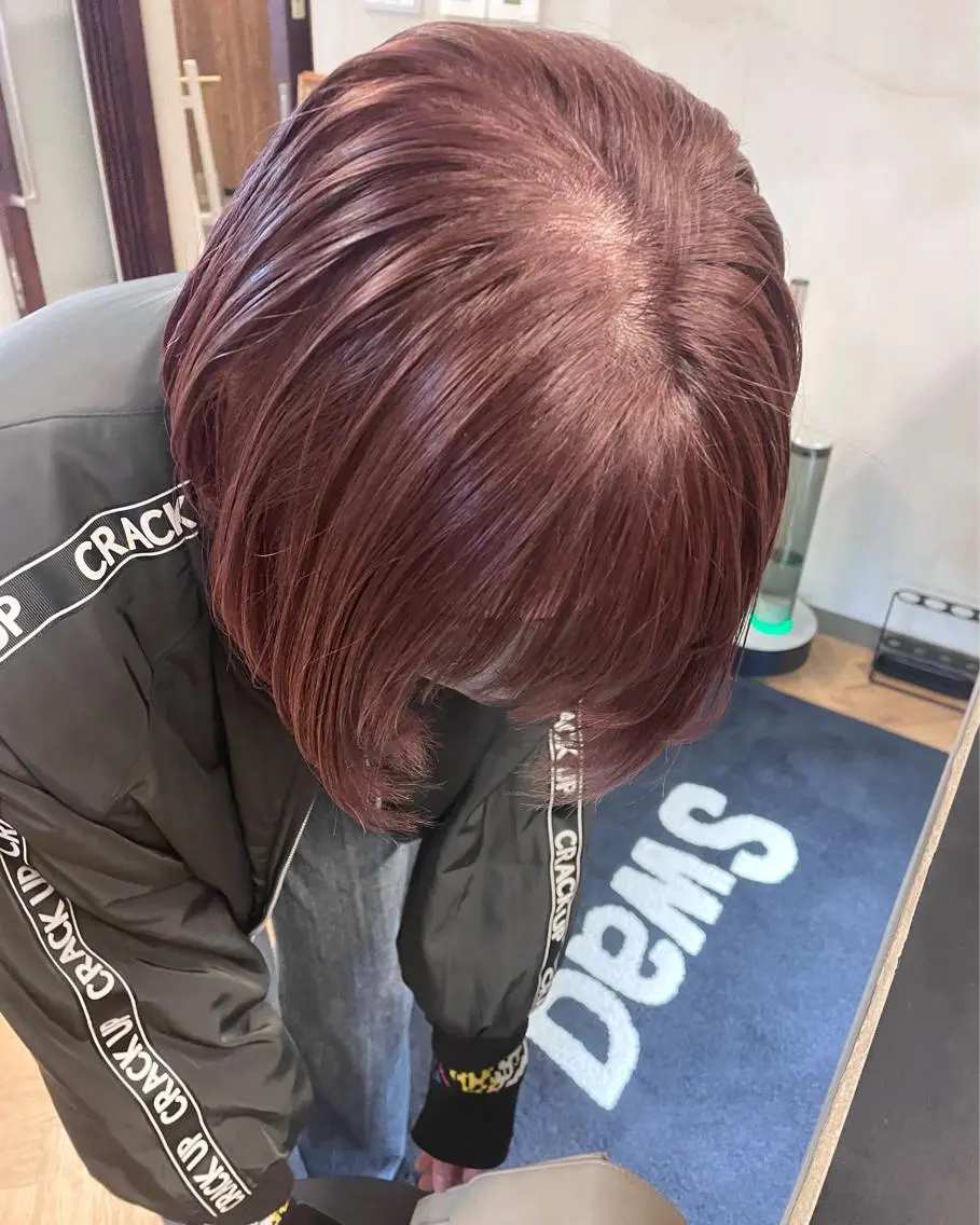 ミディアム カラー パーマ ヘアアレンジ メンズ キッズ ネイル マツエク・マツパ アイブロウ カット ヘアカラー トリートメント tatsumi/ボブ ウルフ/レイヤーのヘアスタイル