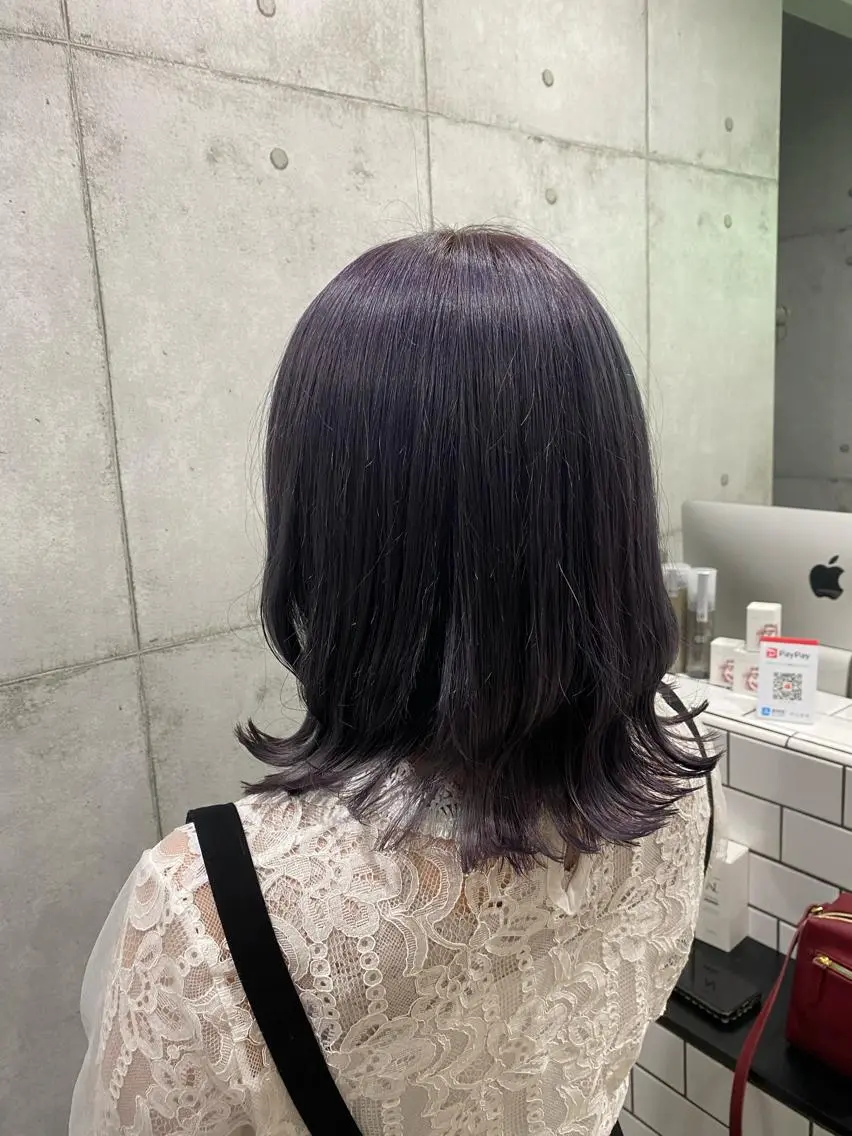 ミディアム カラー ヘアカラー トリートメント ヘアセット newi赤羽 HINATAのヘアスタイル