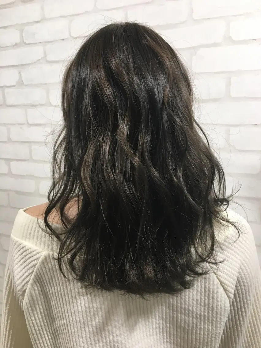 セミロング ヘアカラー トリートメント RecheRche 池袋のヘアスタイル