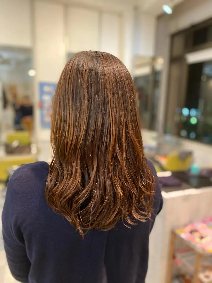 セミロング パーマ 黒川 奨のヘアスタイル