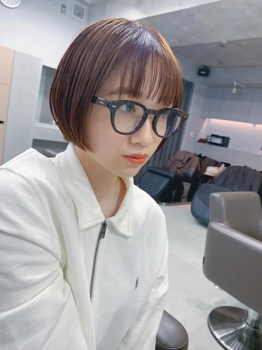 ショート カラー ボブパーマコテ巻き風 パーマNo1深江秀平のヘアスタイル