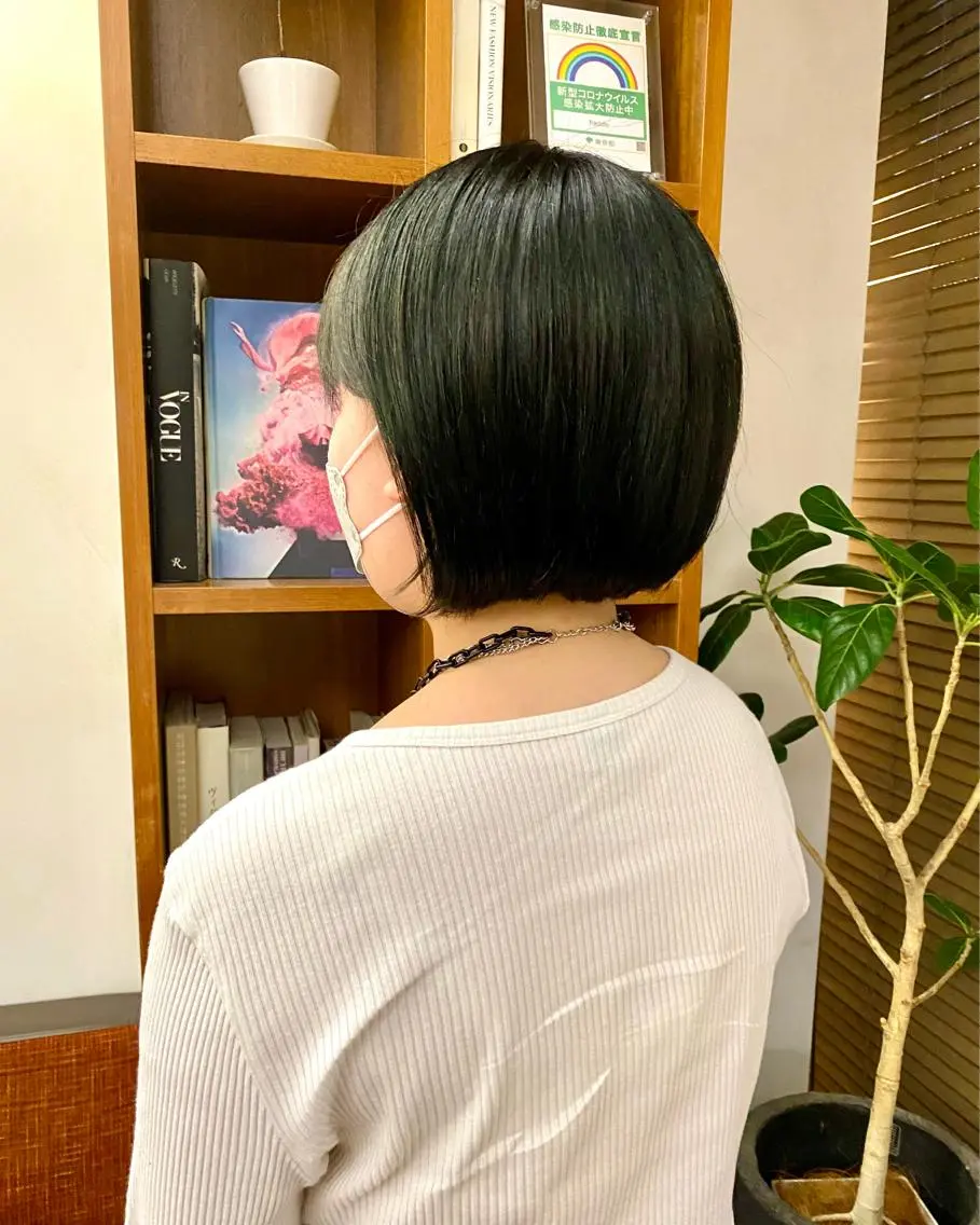 ショート カラー 似合わせレイヤー/ ケアパーマ/高倉のヘアスタイル