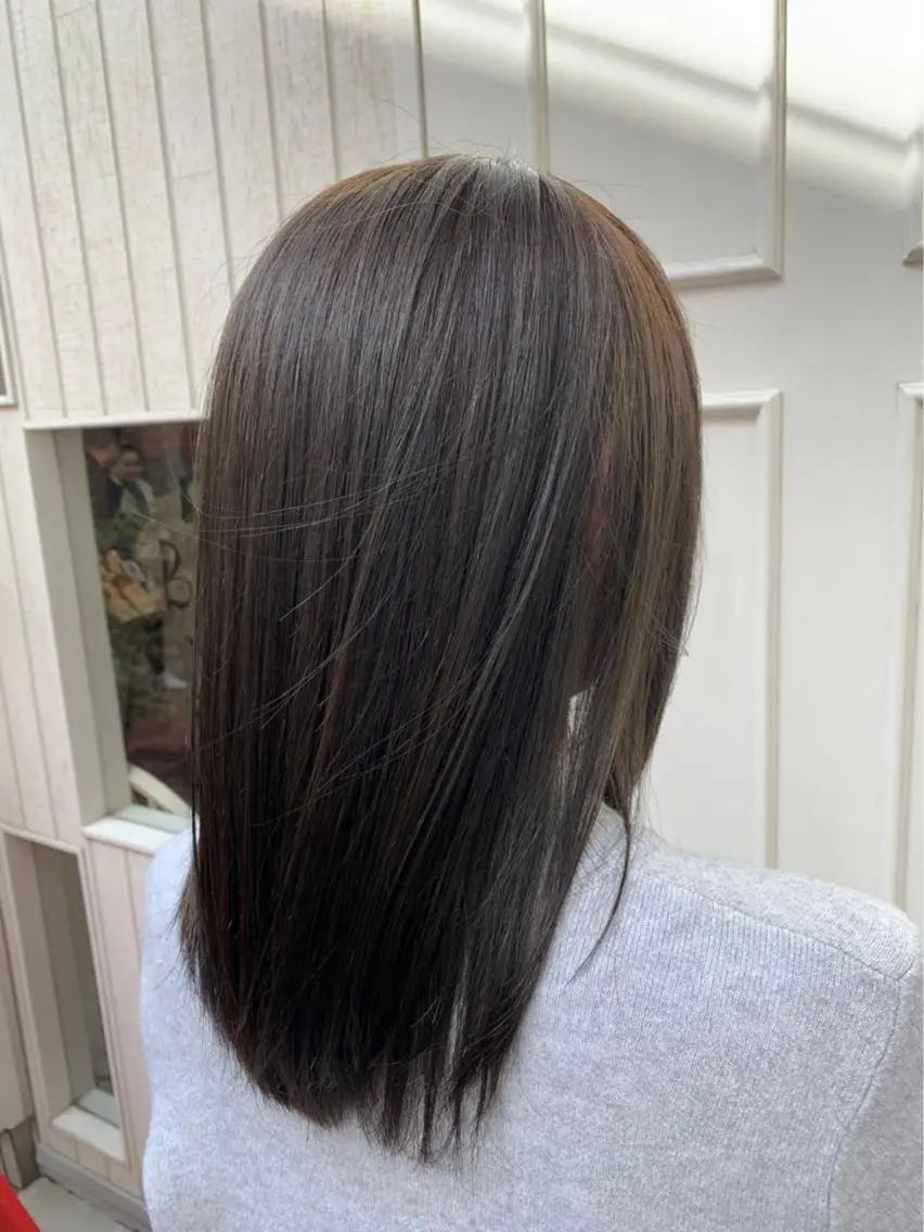 ミディアム カラー ヘアカラー 🫟Blanco🫟 Color&Careのヘアスタイル