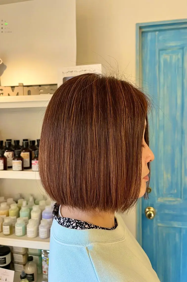 ショート カラー ハイライトカラー ハイライト ヘアカラー トリートメント よこもり あいのヘアスタイル