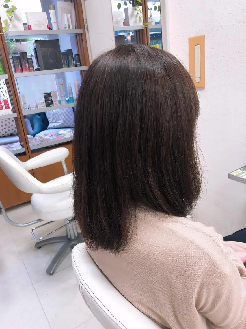 ミディアム トリートメント 阿部 美咲のヘアスタイル