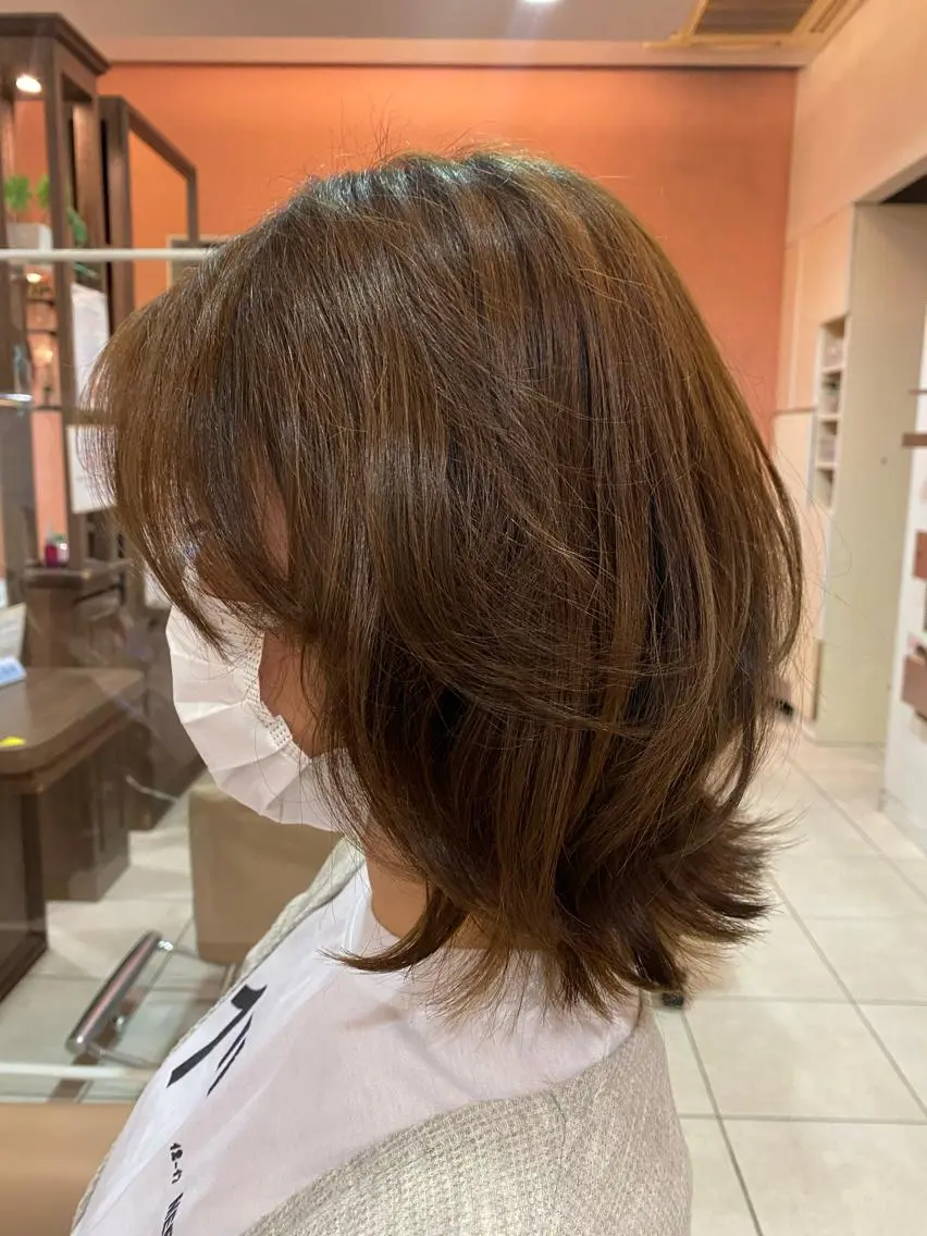 ミディアム ヘアカラー トリートメント 《大人気髪質改善》 プログレス国分寺店のヘアスタイル