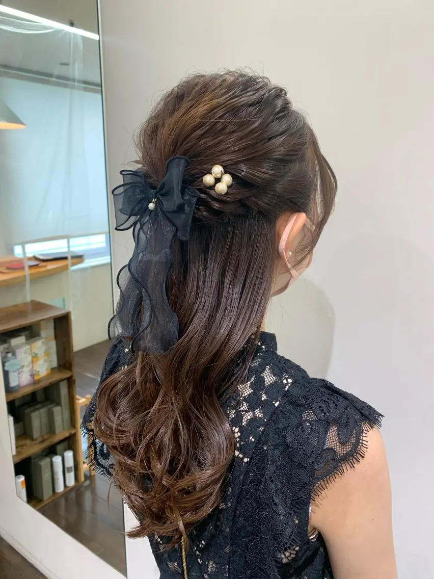 ヘアアレンジ デジタルパーマ🫧 韓国風ヘア🫧サクラのヘアスタイル