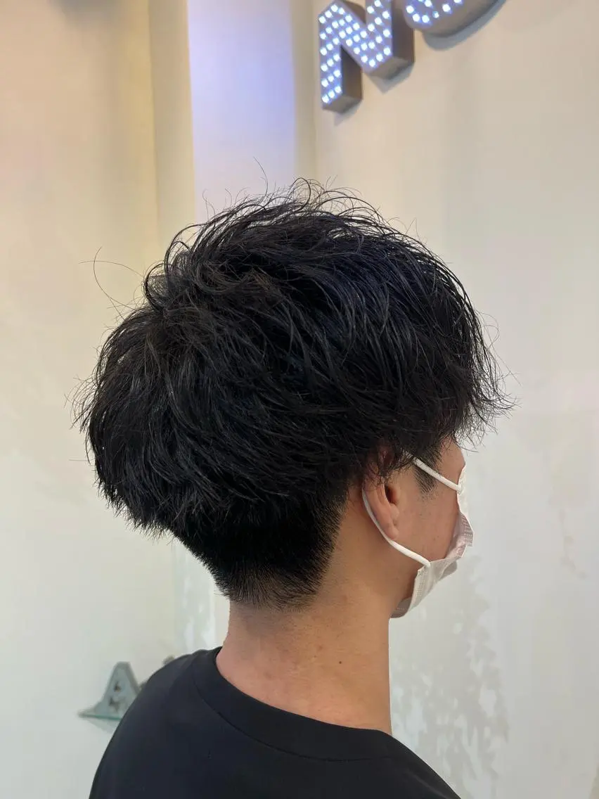 メンズ カット パーマ ブリーチしない暖色 カラー🥀杉 優菜のヘアスタイル