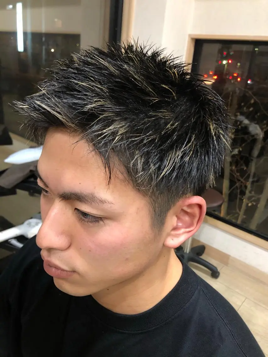 ショート カラー ハイライトカラー ハイライト 仕上がり満足度 No.1池田篤史のヘアスタイル