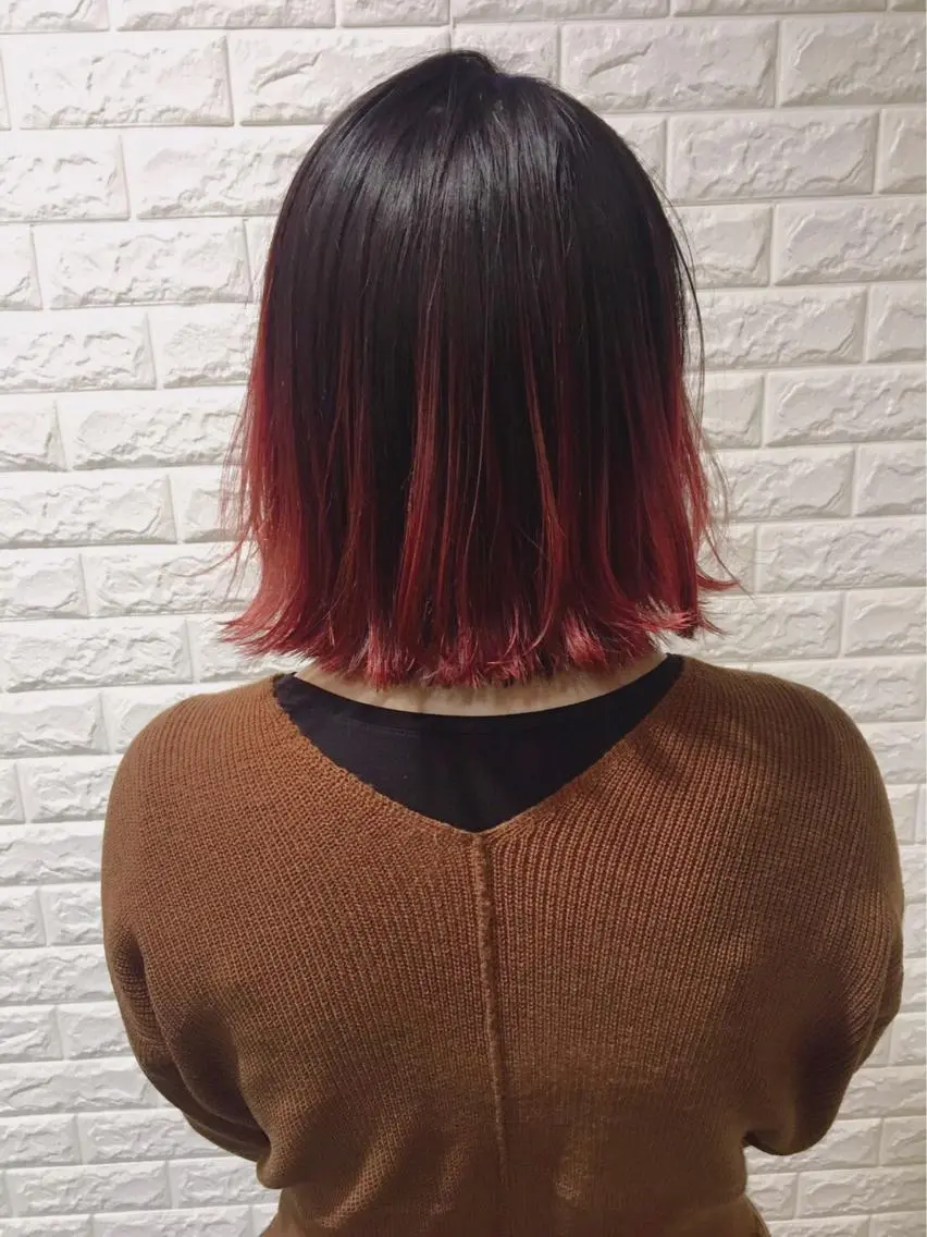 ショート カラー ヘアアレンジ 烏丸韓国ヘア🇰🇷 ayaka🎀のヘアスタイル